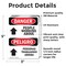 Signmission Safety Culture Sign, 3.5 in Width, Vinyl Decal, Rectangle, Bilingual OS-2PACK-DS-D-35-VS-1517 - alternate 3